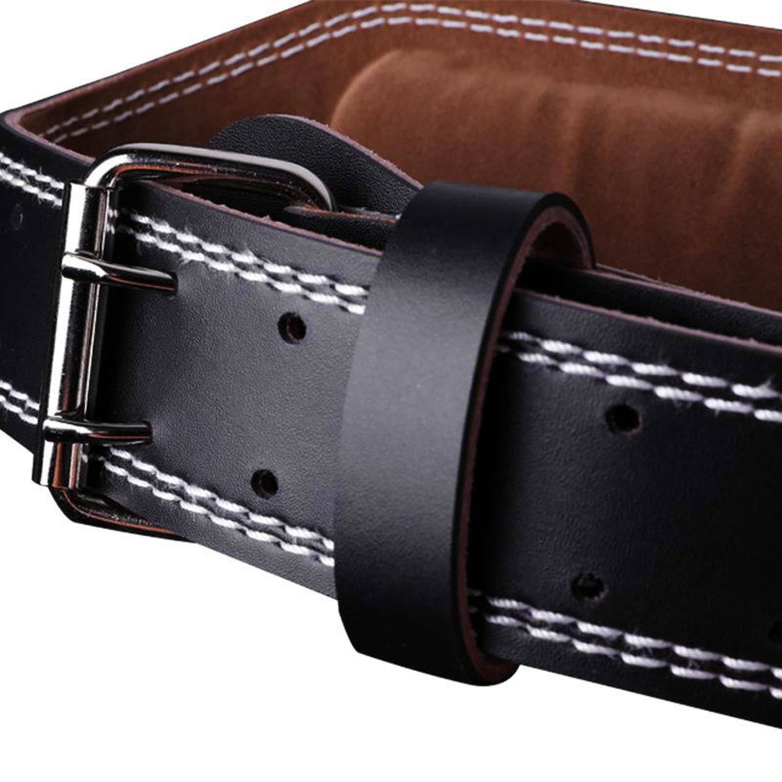 Powerlifting Belt Black (PU kůže)