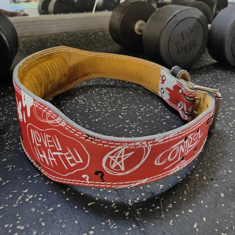 Powerlifting Belt Graffity Red
