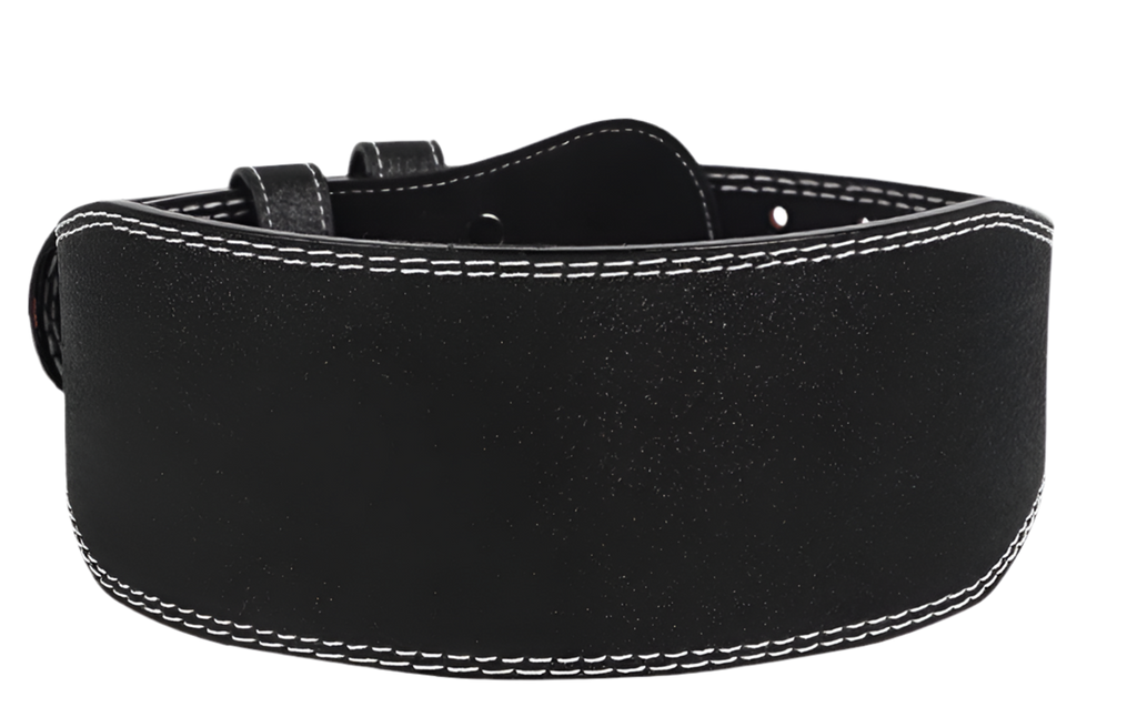 Třpytivý kožený opasek na posilování