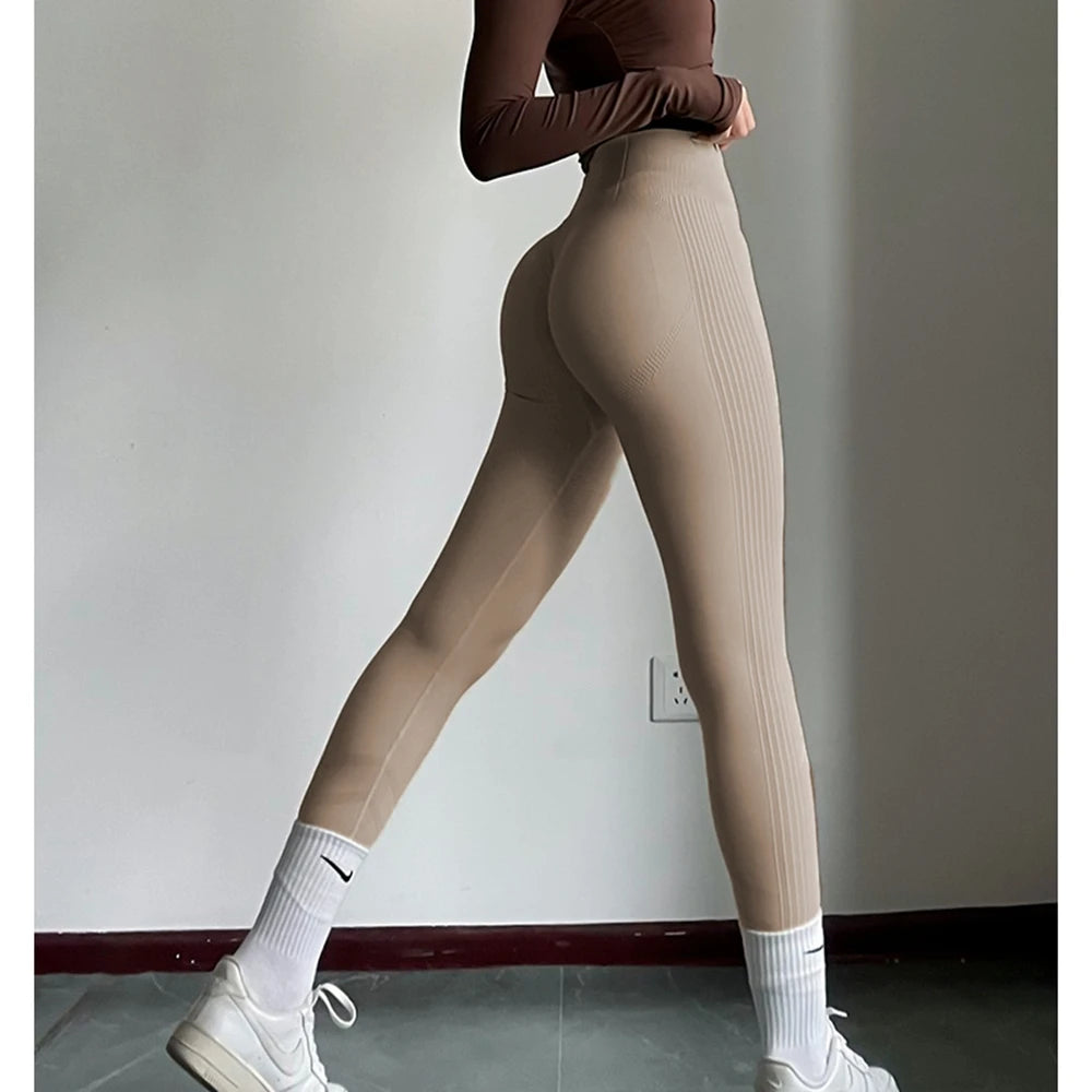 Dámské sportovní legíny s vysokým pasem