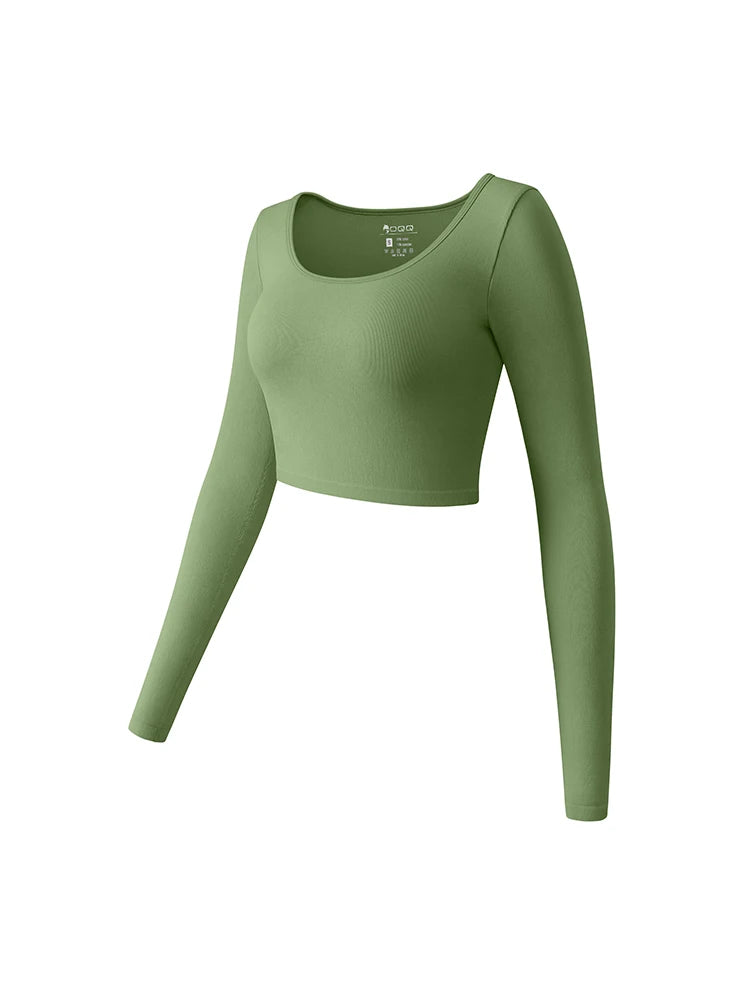 Dámský sportovní top s dlouhým rukávem – Seamless Yoga Long Sleeve
