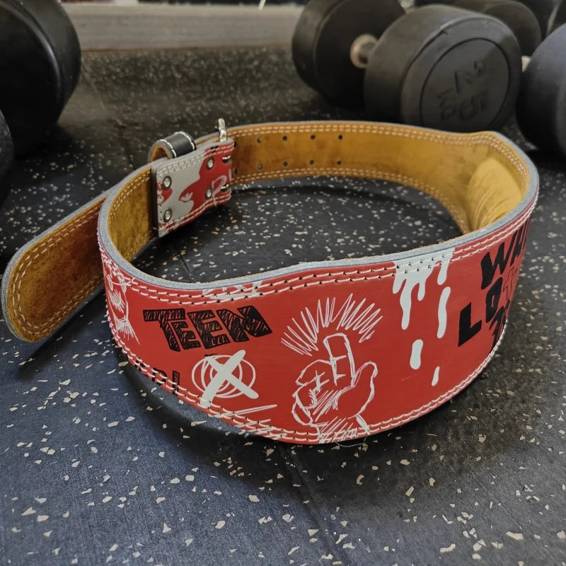 Powerlifting Belt Graffity Red