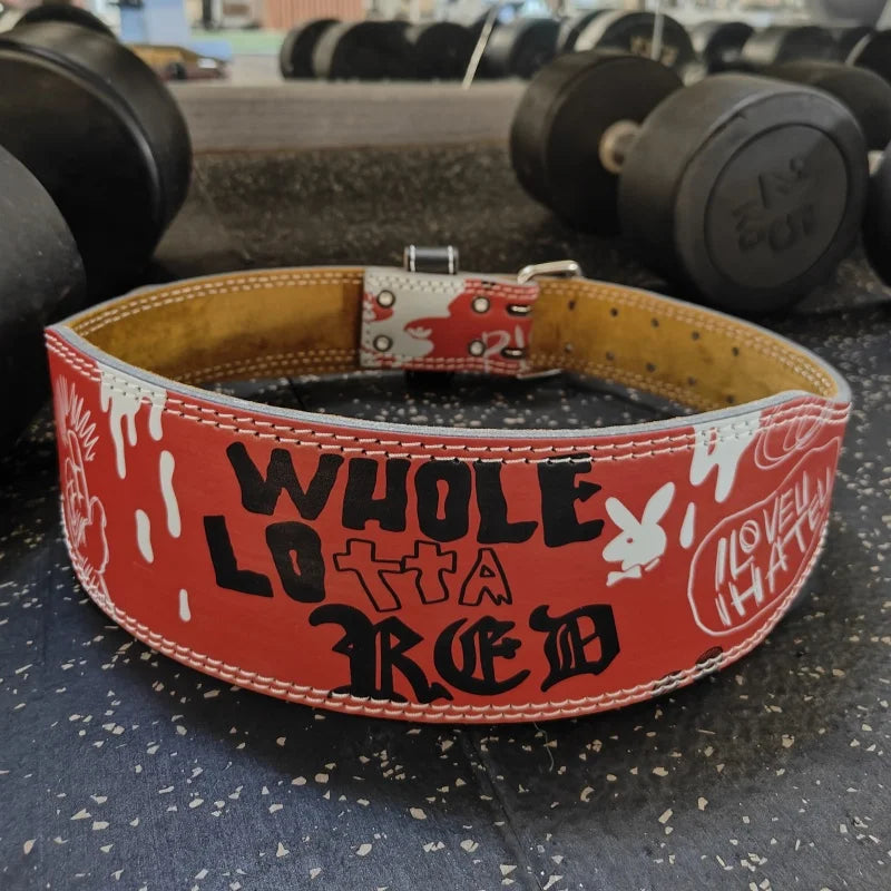 Powerlifting Belt Graffity Red