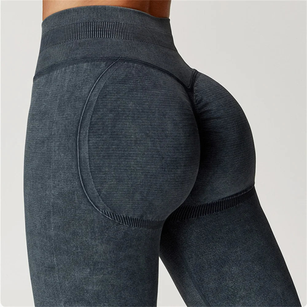 Dámské sportovní legíny s vysokým pasem – Scrunch Bum