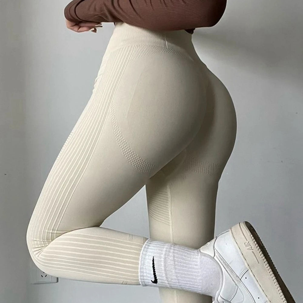 Dámské sportovní legíny s vysokým pasem