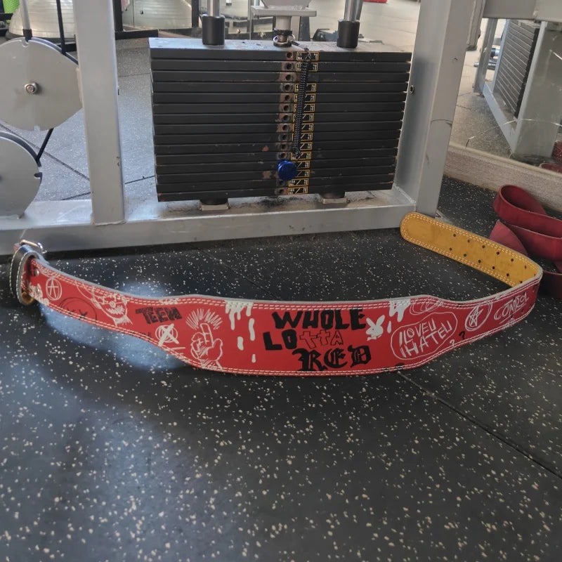 Powerlifting Belt Graffity Red