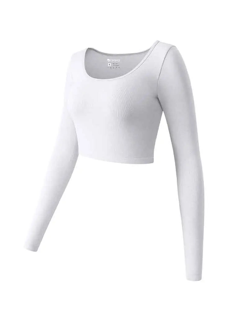 Dámský sportovní top s dlouhým rukávem – Seamless Yoga Long Sleeve