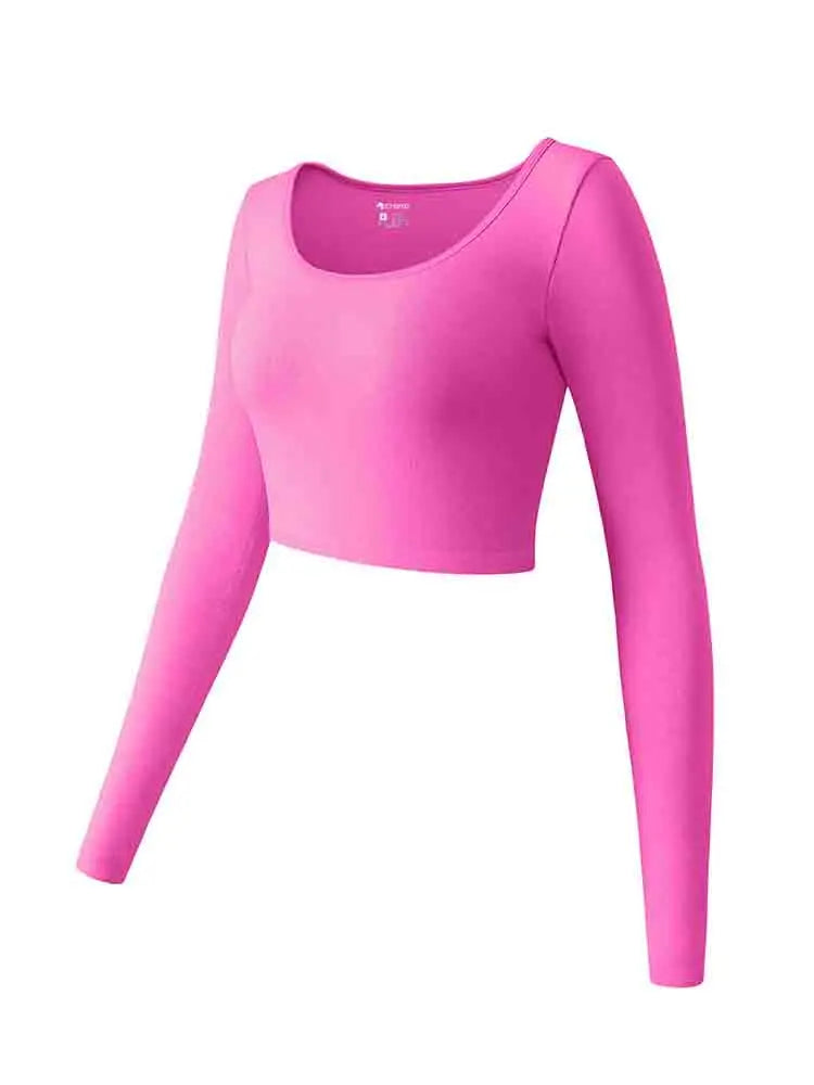 Dámský sportovní top s dlouhým rukávem – Seamless Yoga Long Sleeve