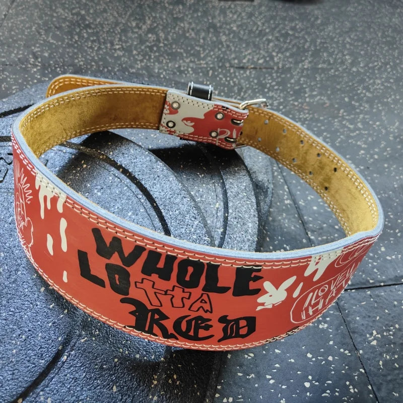 Powerlifting Belt Graffity Red