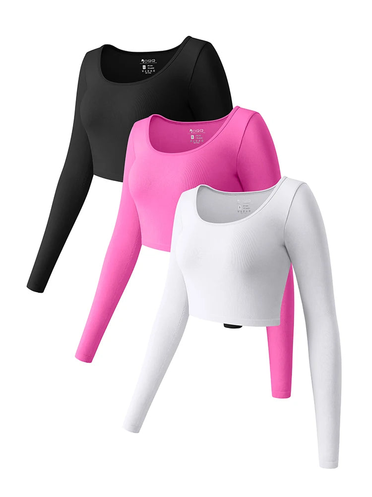 Dámský sportovní top s dlouhým rukávem – Seamless Yoga Long Sleeve
