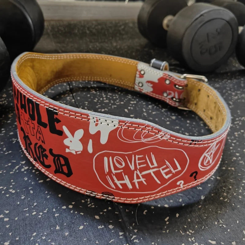 Powerlifting Belt Graffity Red