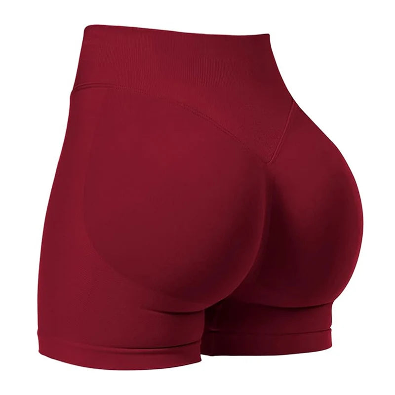 Dámské sportovní šortky – Scrunch Butt, 4,5" žebrované pas